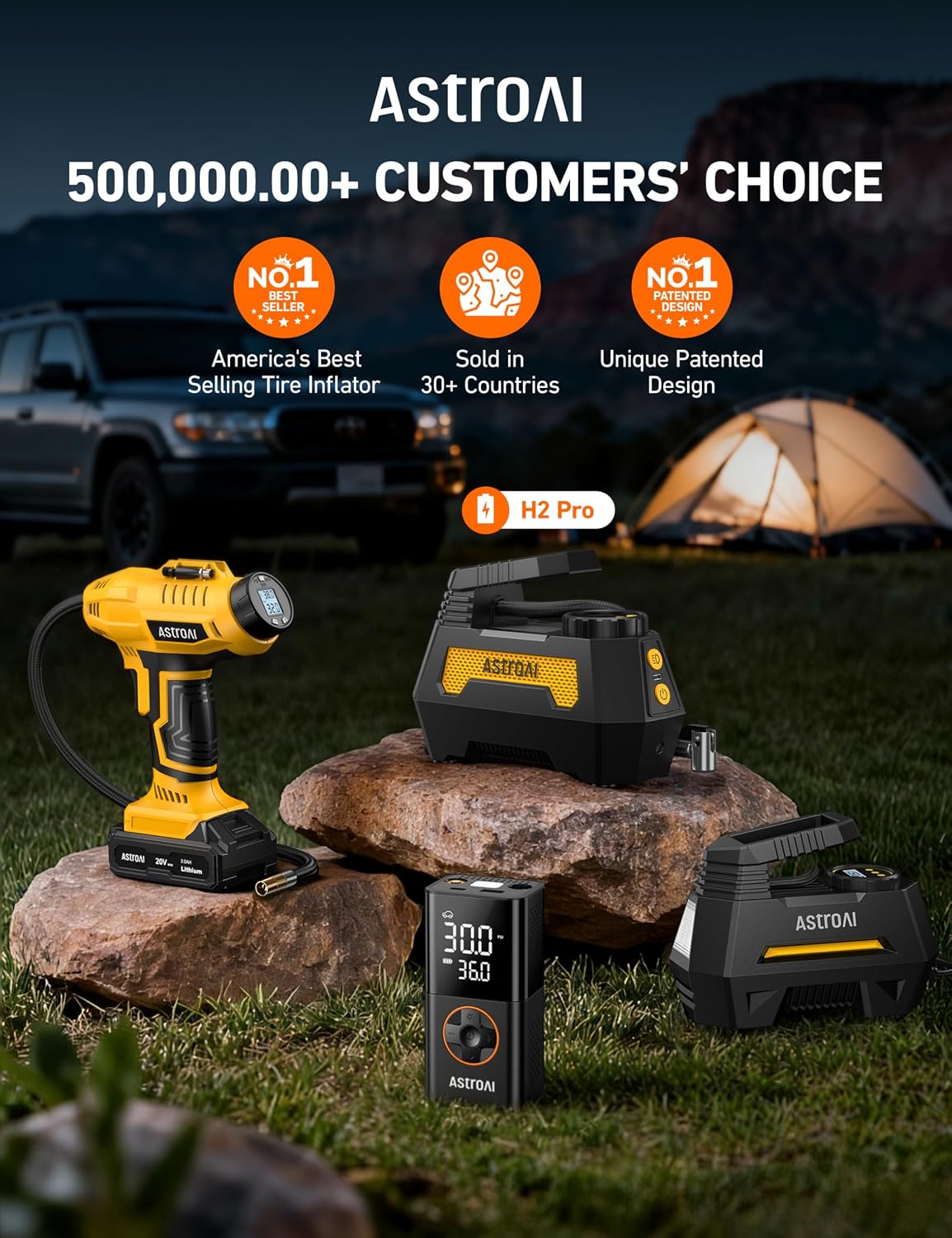 AstroAI Cordless Tire Inflator