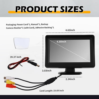 EWOJUYE Backup Camera Monitor