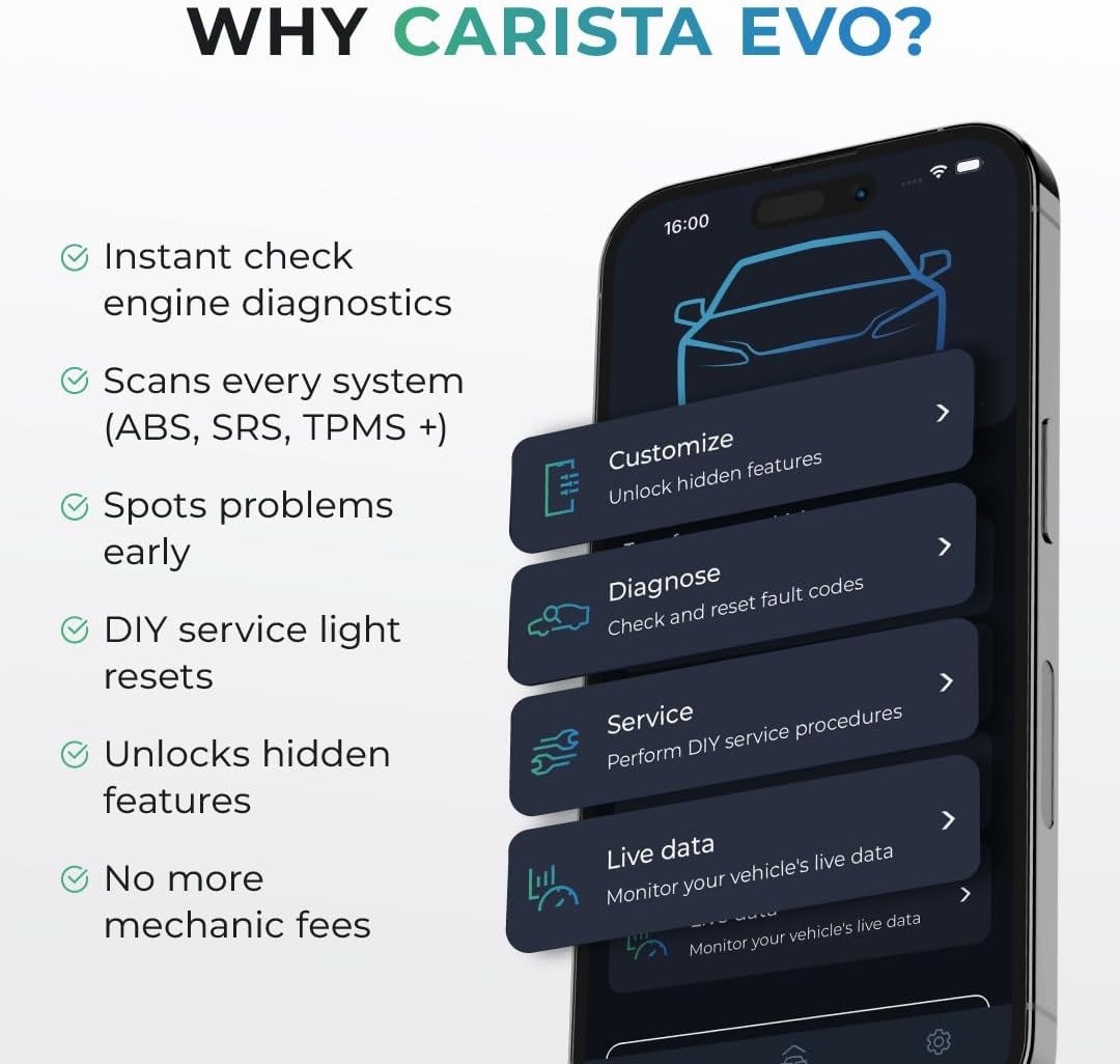 Carista EVO OBD2 Scanner
