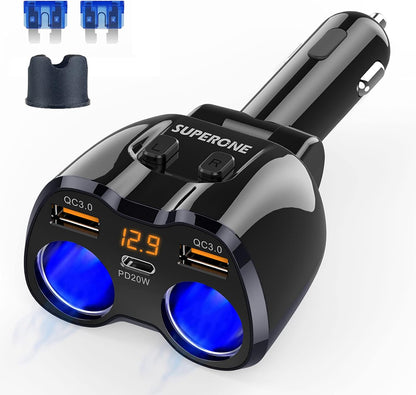 SUPERONE Cigarette Lighter Splitter