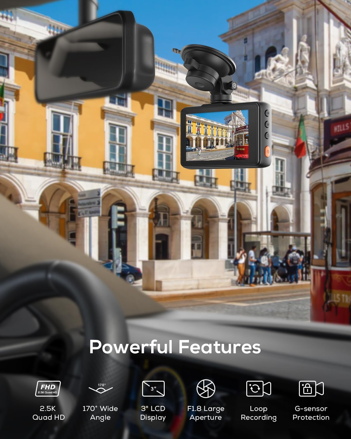 iZEEKER 2.5K Front Dash Camera