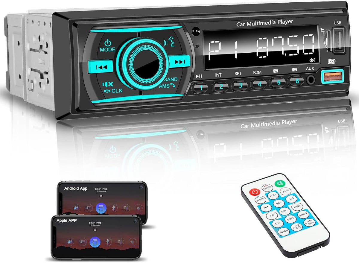 GHIOPMZ Single-DIN Car Stereo Receiver