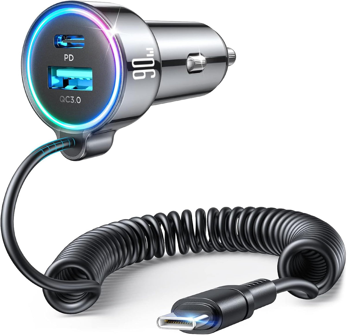 FLYLEAD 3-Port USB-C Car Charger