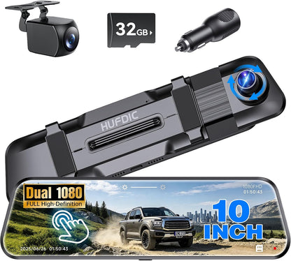 Hufdic Mirror Dash Cam