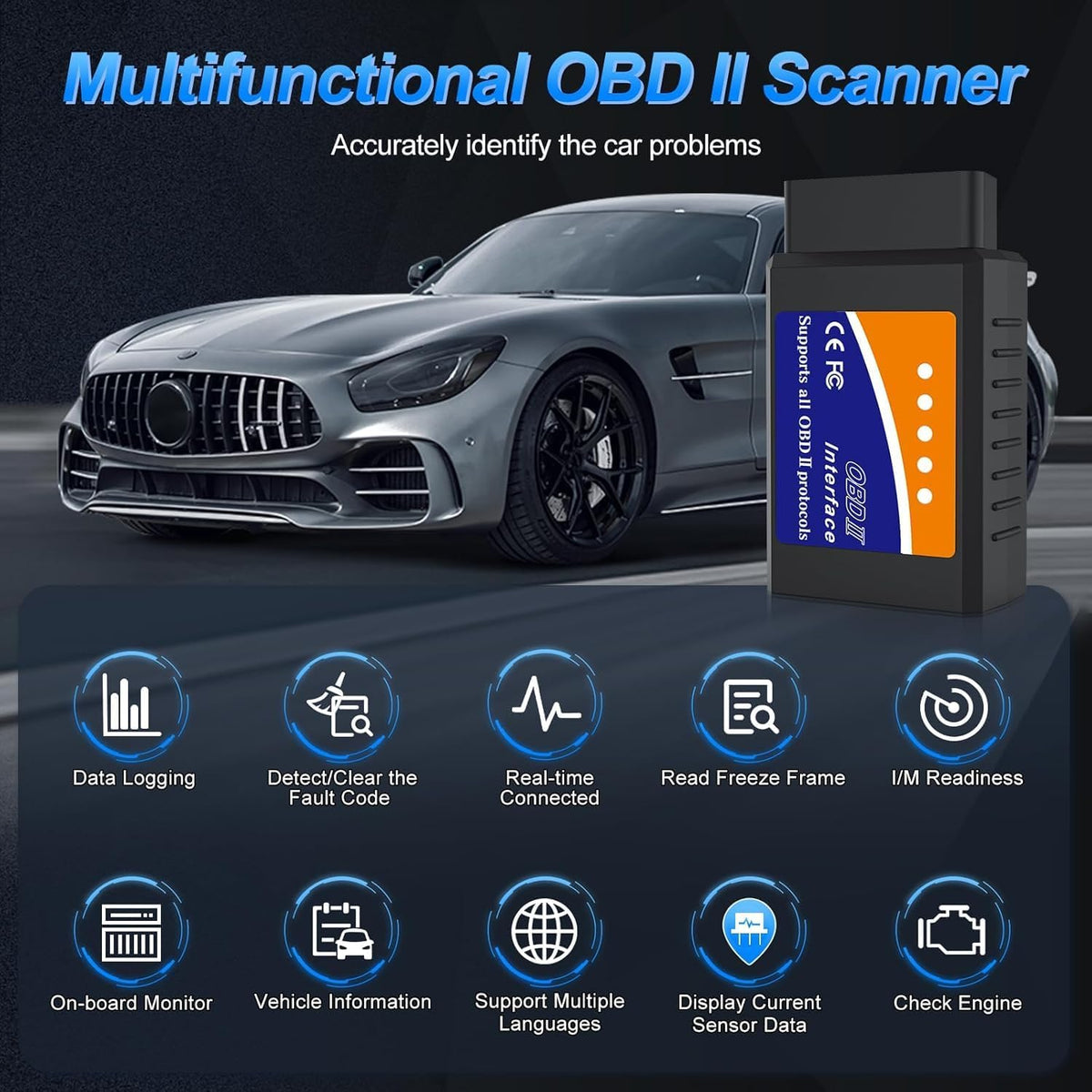 LJPXHHU OBD2 Bluetooth Scanner
