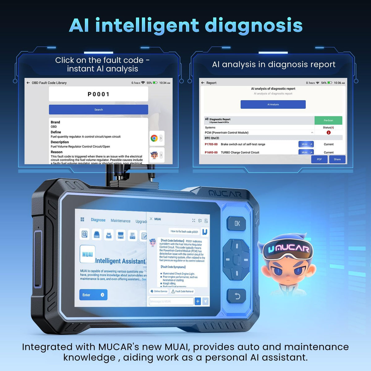 MUCAR 632 OBD2 Scanner