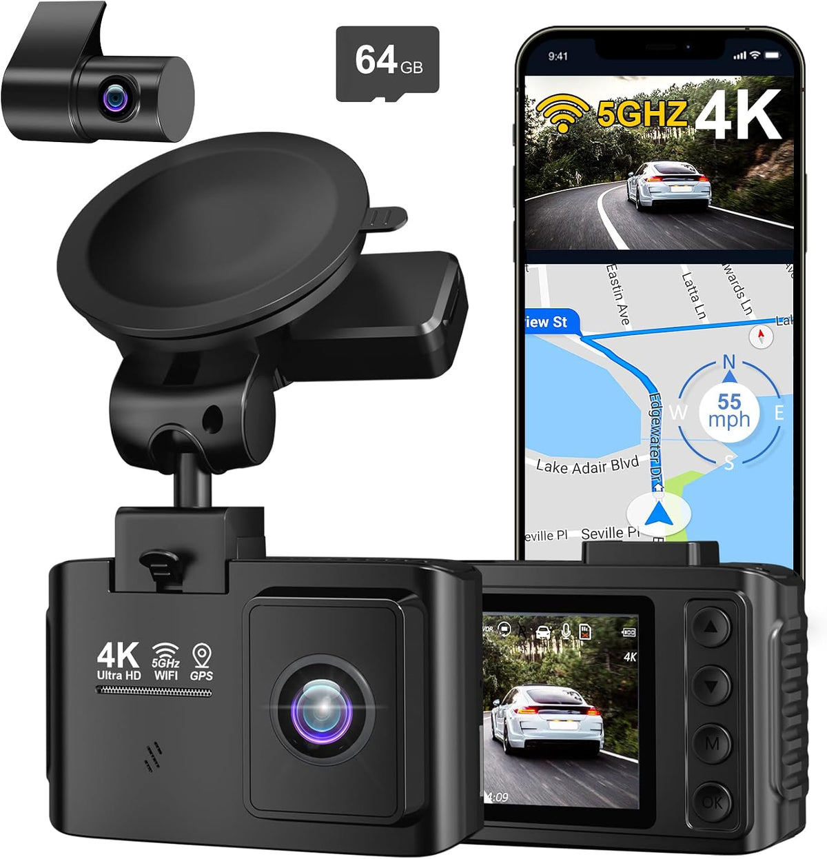 WANLIPO A13 Front and Rear Dash Cam