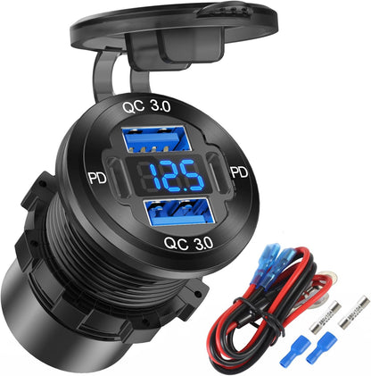 Hapytrip 4-Port 12V USB Car Charger