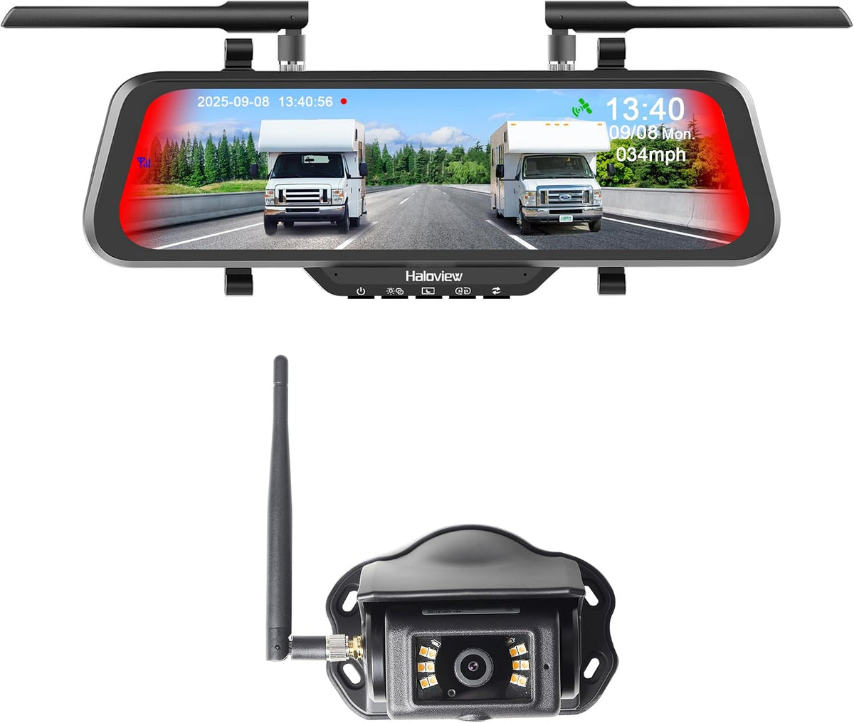 Haloview BT16-V1 Mirror Dashcam System