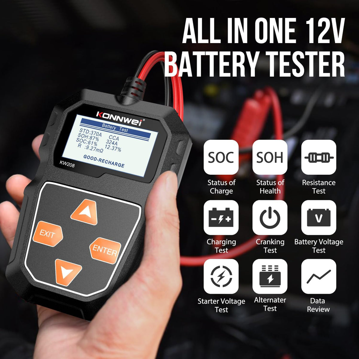 KONNWEI Battery Tester