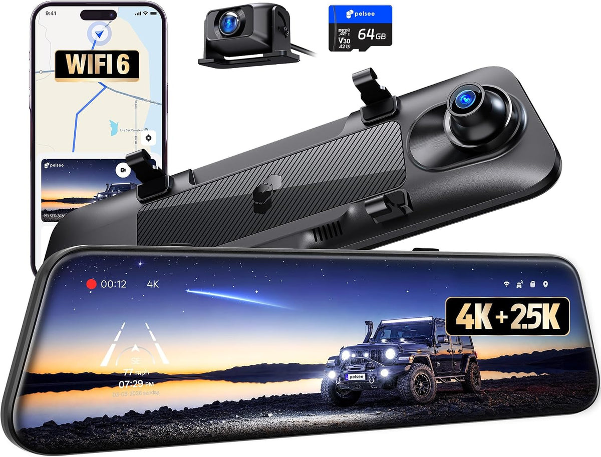pelsee Mirror Dash Cam