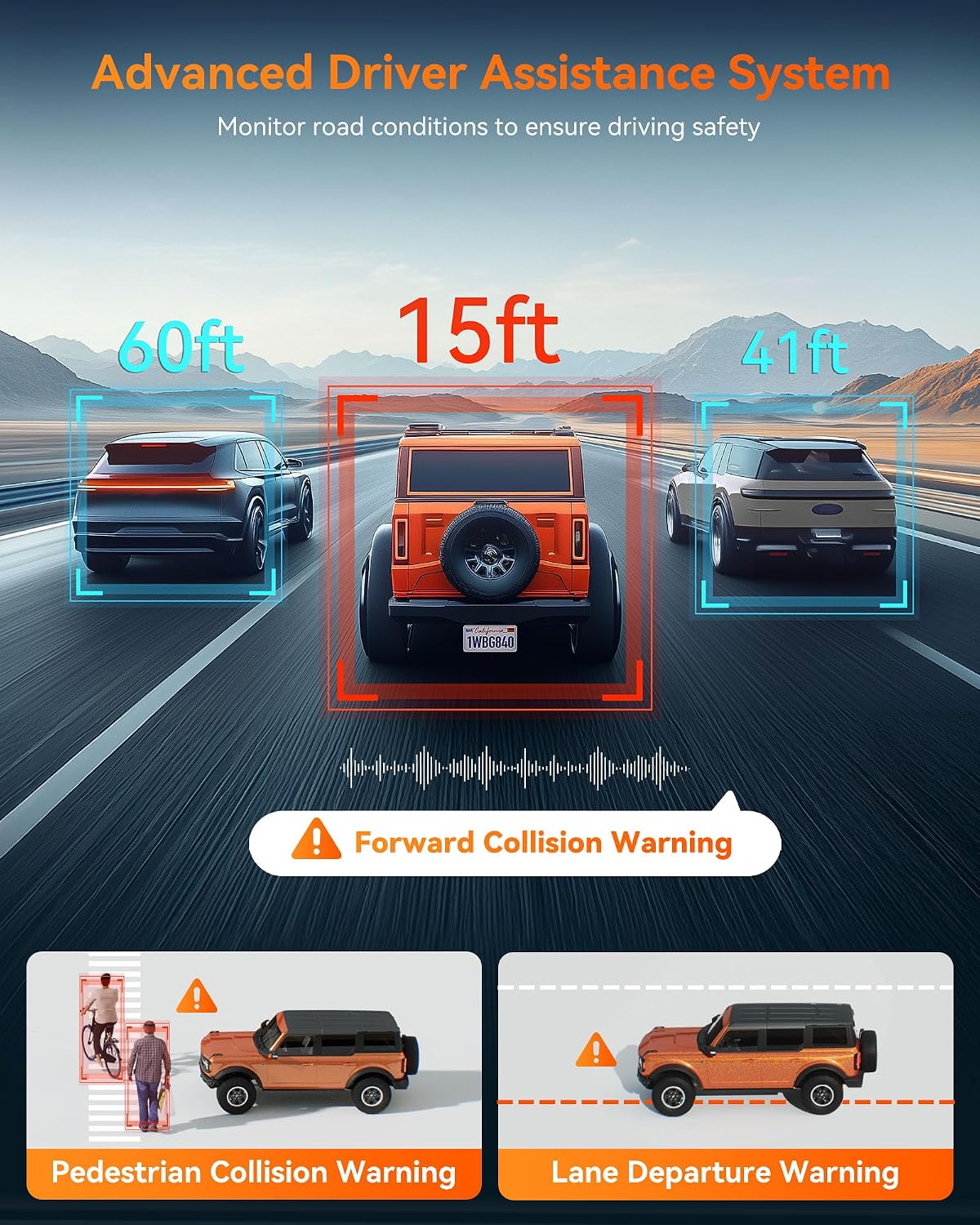 WOLFBOX Mirror Dash Cam