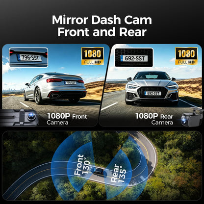 Hufdic Mirror Dash Cam