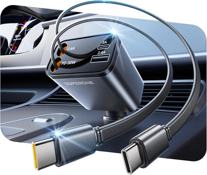 SUPERONE Retractable Car Charger