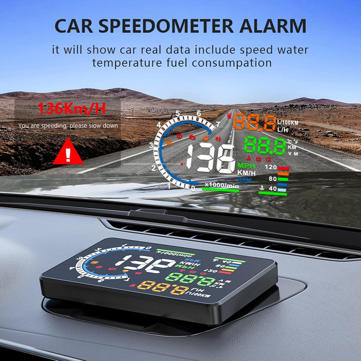 wiiyii Car HUD Speedometer